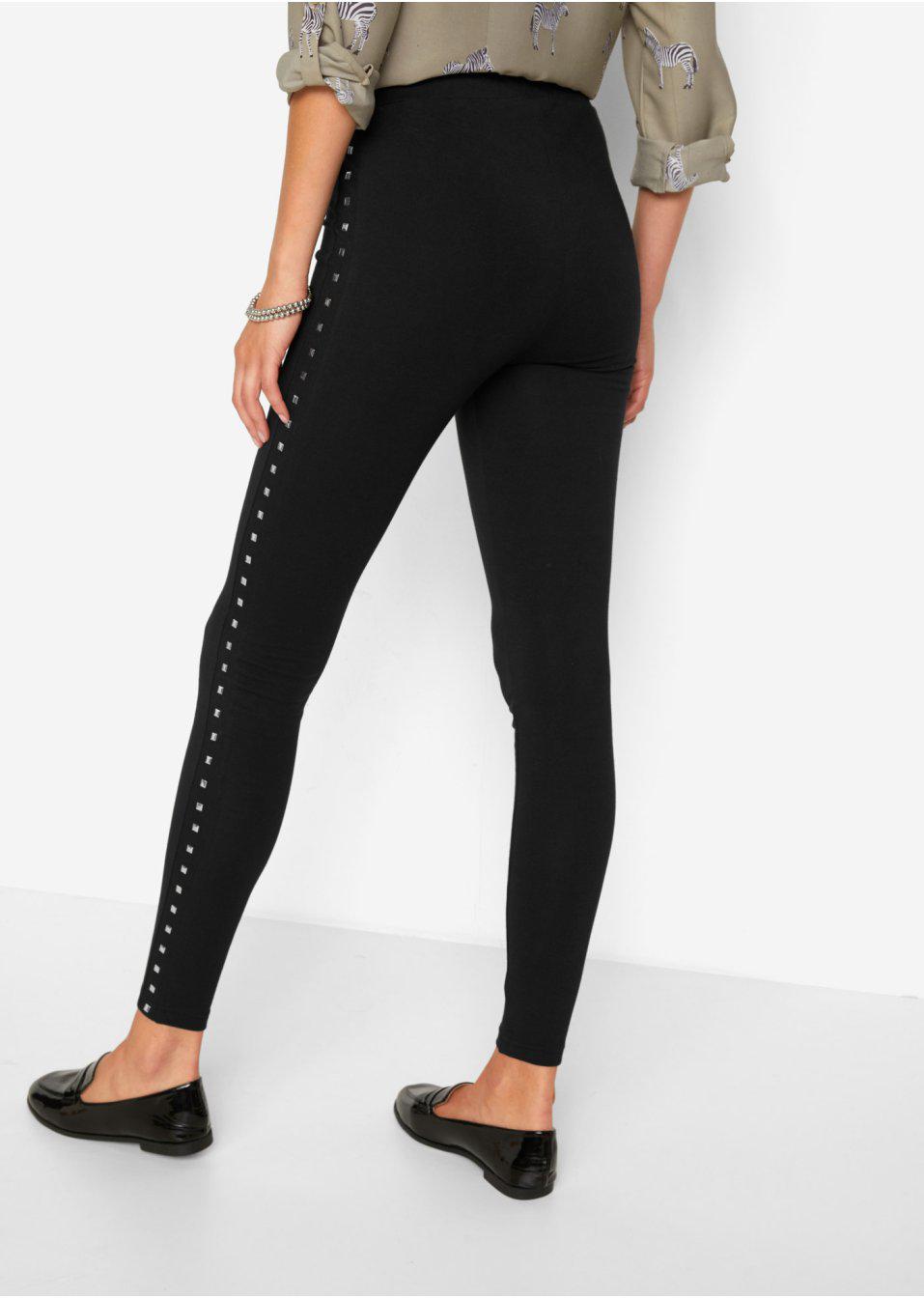 LEGGINSY Z OZDOBNYMI LAMPASAMI 