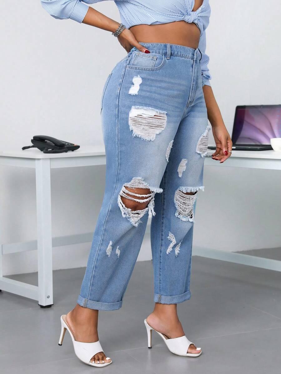 SPODNIE JEANS WYSOKI STAN