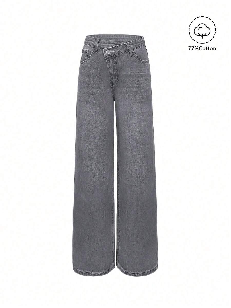 szare spodnie jeans 