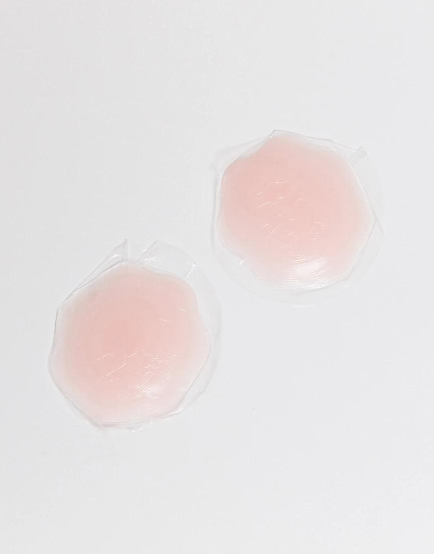 Różowe samoprzylepne osłonki na sutki z silikonu