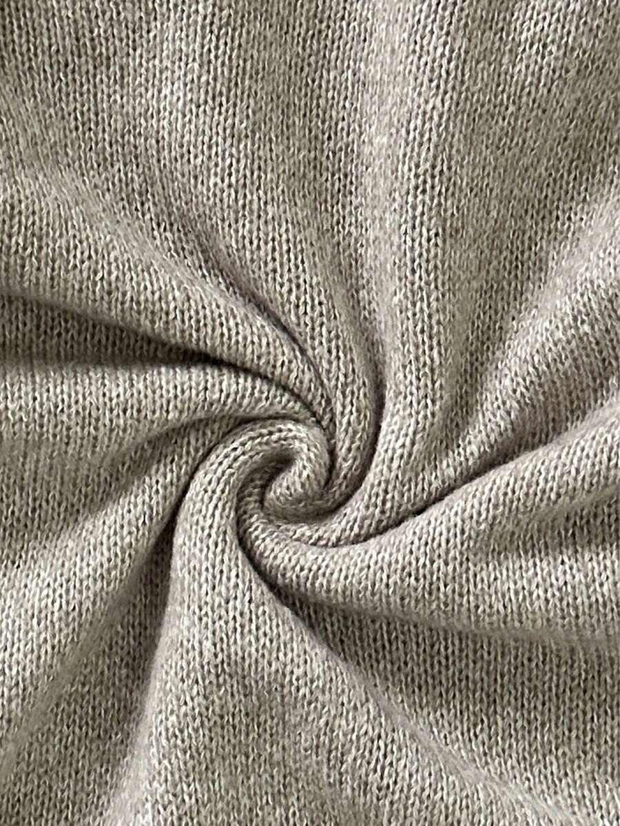 BEŻOWY SWETER ODKRYTE RAMIONA