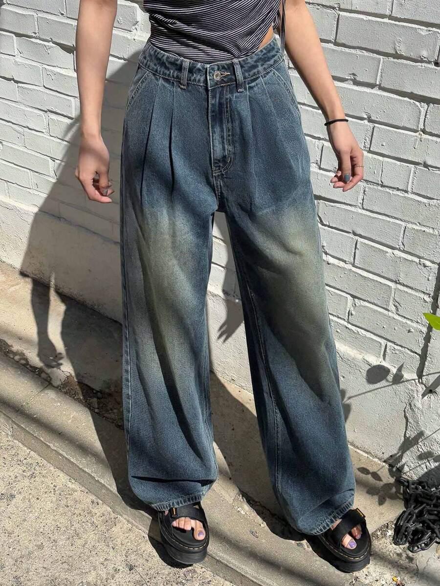JEANSY DAMSKIE MOM FIT WYSOKI STAN