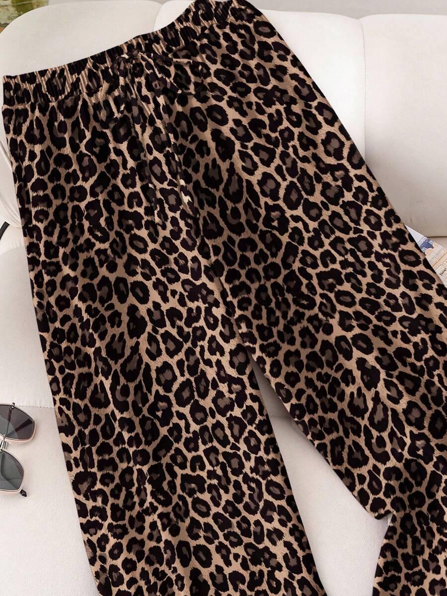 spodnie animal print casual