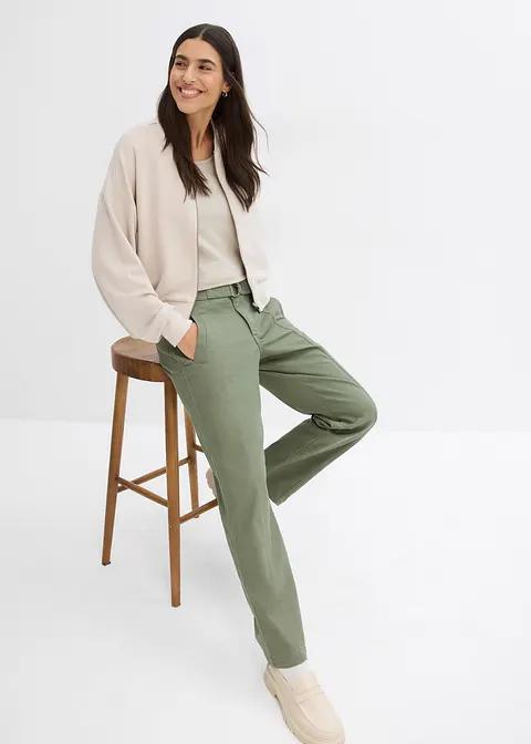 zielone spodnie jeans 