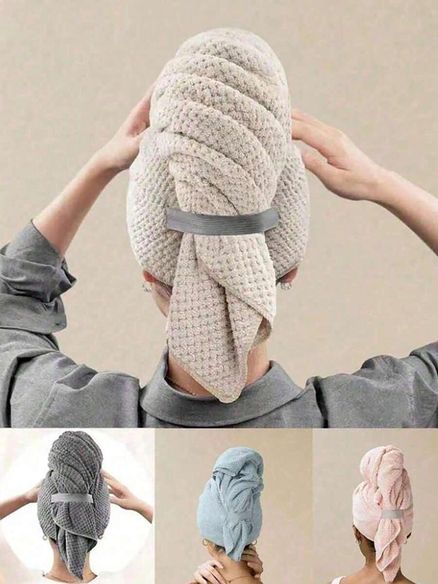 Ręcznik Turban do Suszenia Włosów na Głowę 4-pack