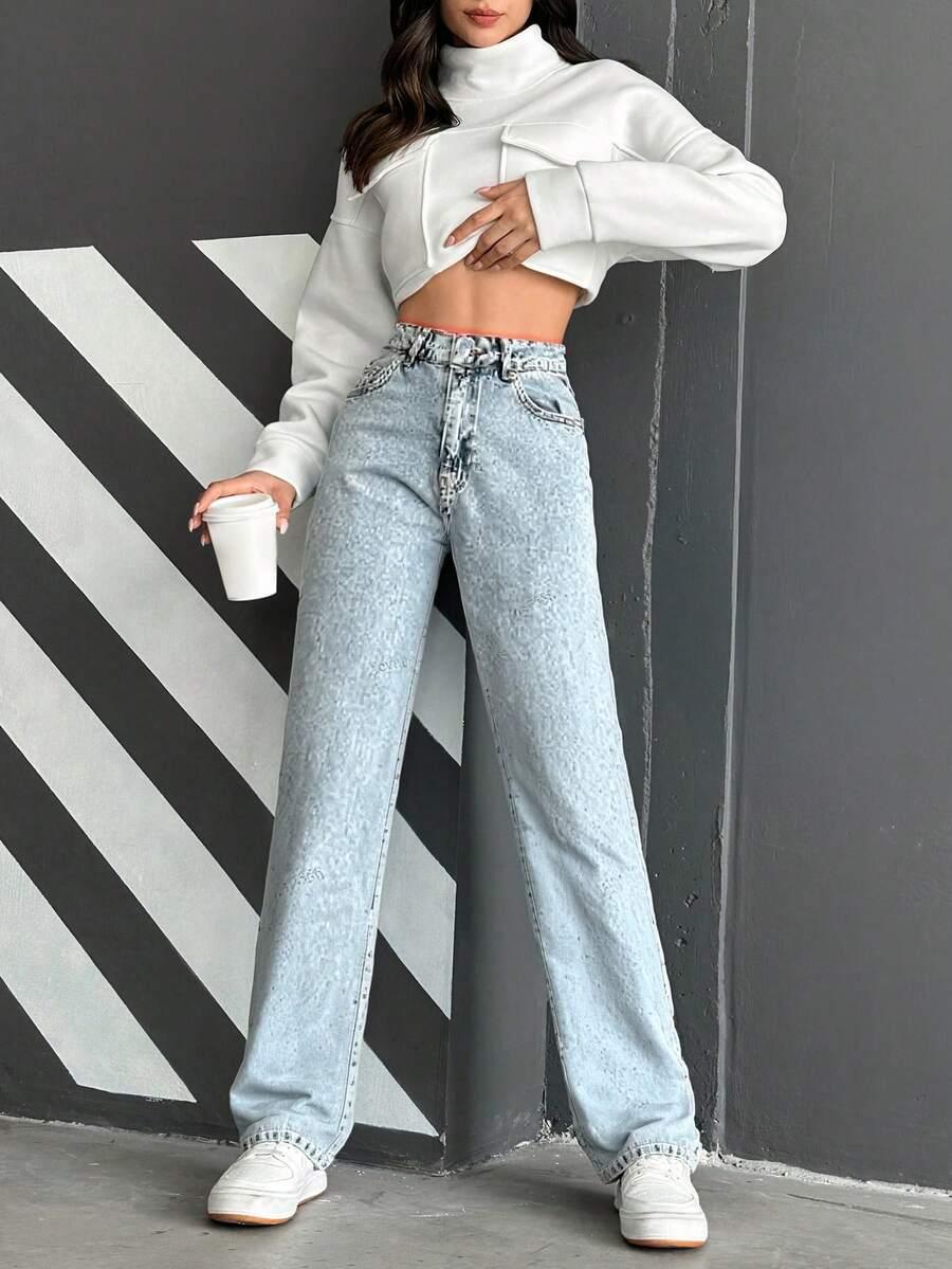 proste spodnie jeans