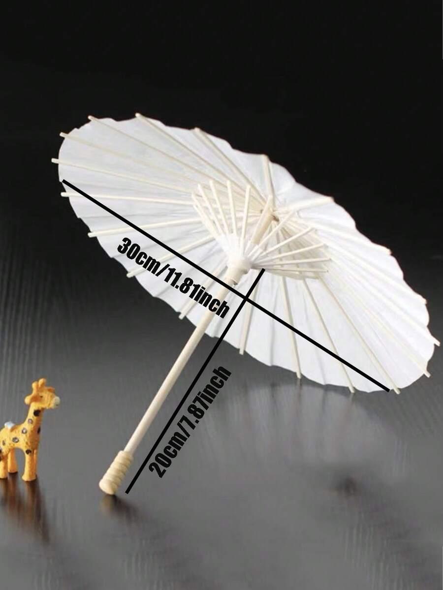 biały mini parasol