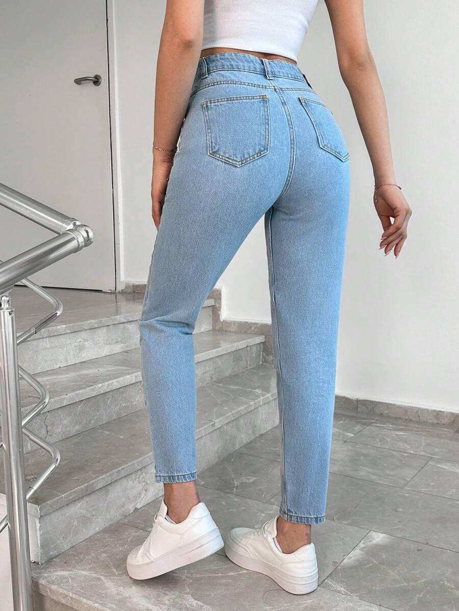 SPODNIE JEANS ZDOBIENIE POŁYSK