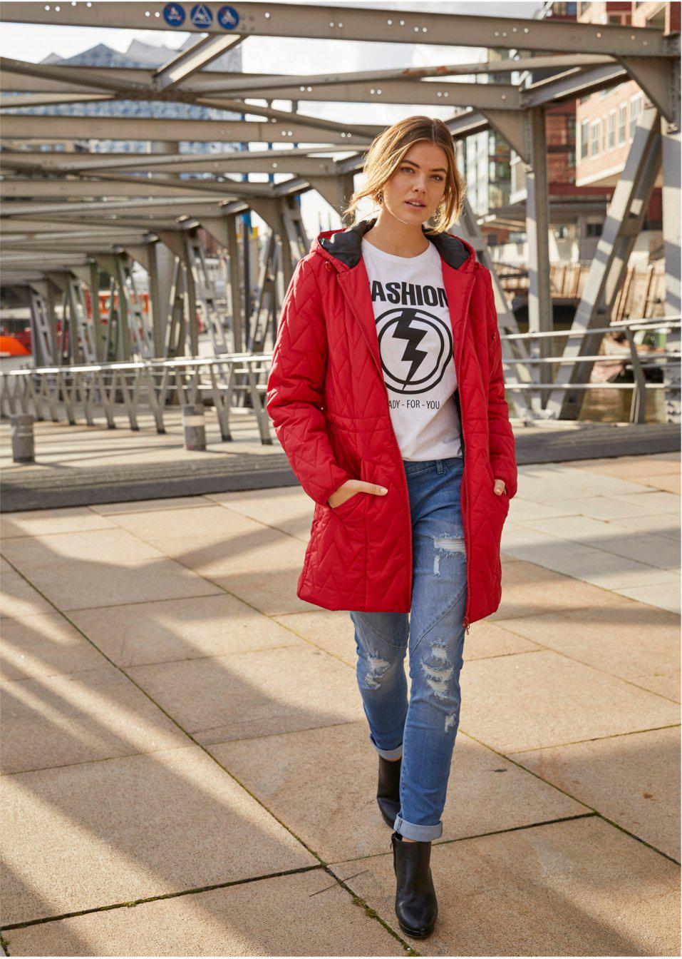 NIEBIESKIE SPODNIE JEANS RIPPED BOYFRIEND