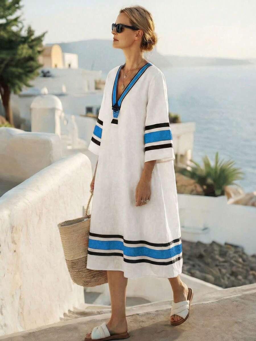 sukienka v neck