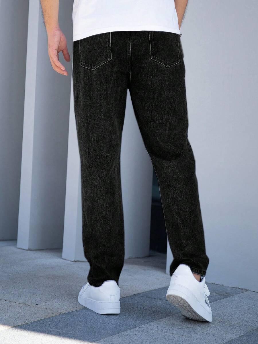 czarne spodnie jeans 