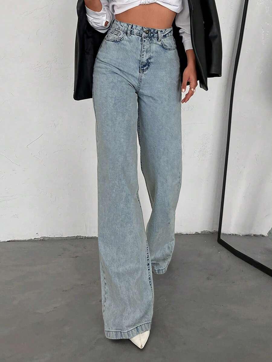 NIEBIESKIE SPODNIE JEANS