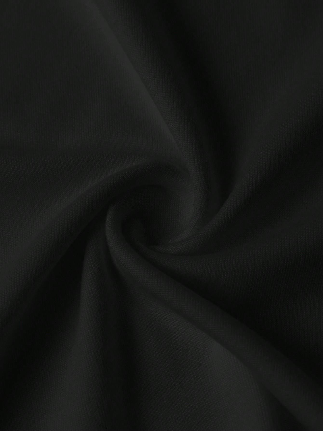 CZARNY TOP PRINT 