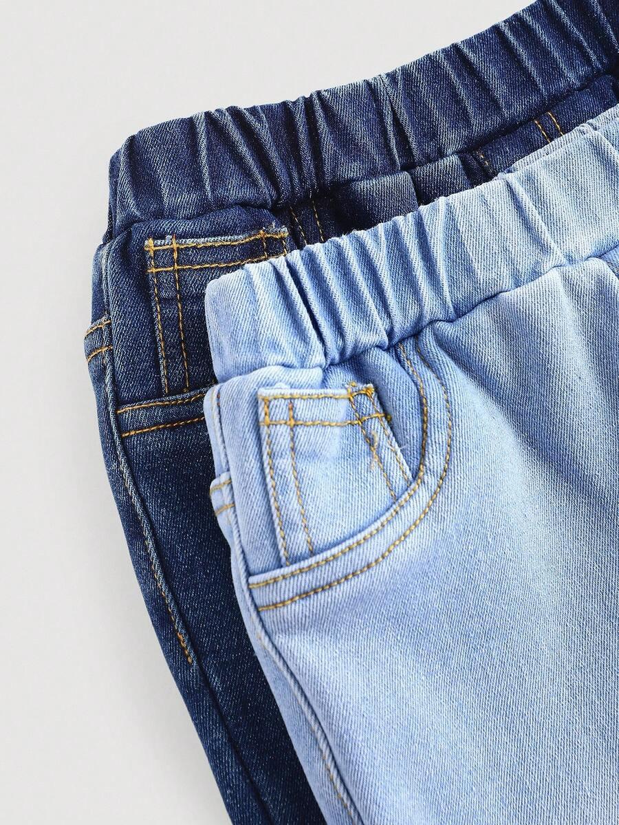 niebieskie ocieplane spodnie jeans
