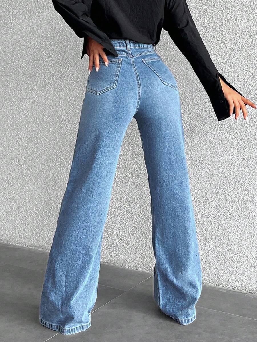 NIEBIESKIE SPODNIE JEANS