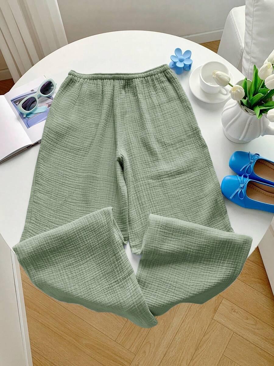 zielone spodnie casual