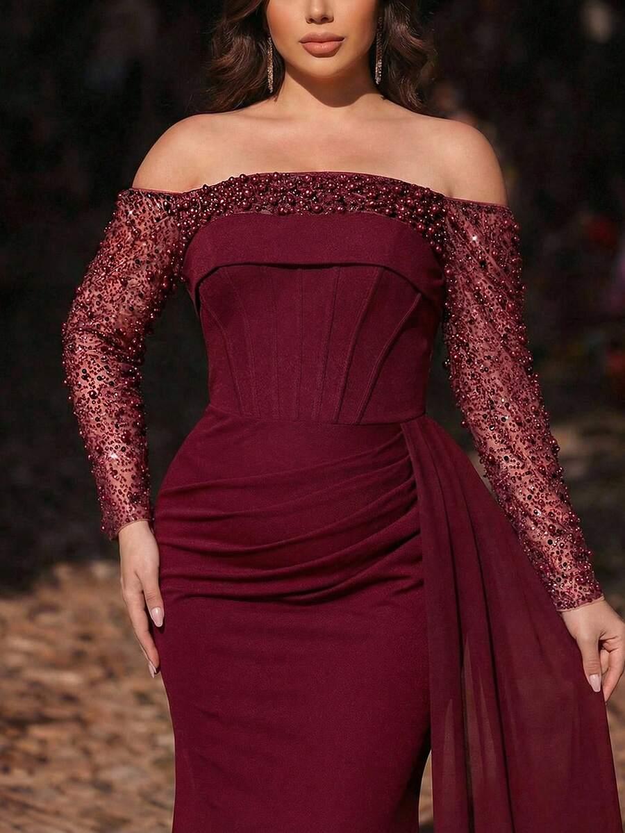 CZERWONA MAXI SUKIENKA