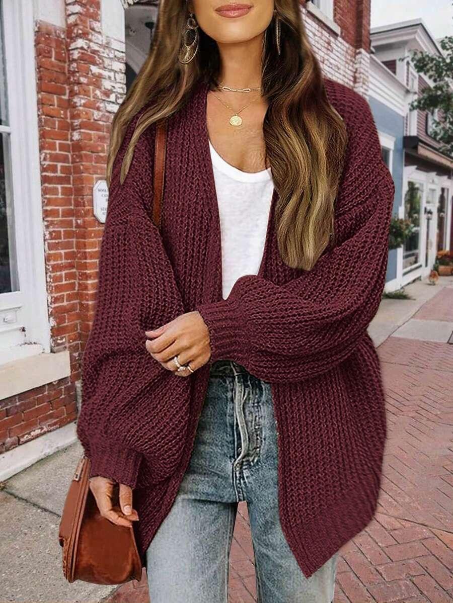 czerwony sweter kardigan 