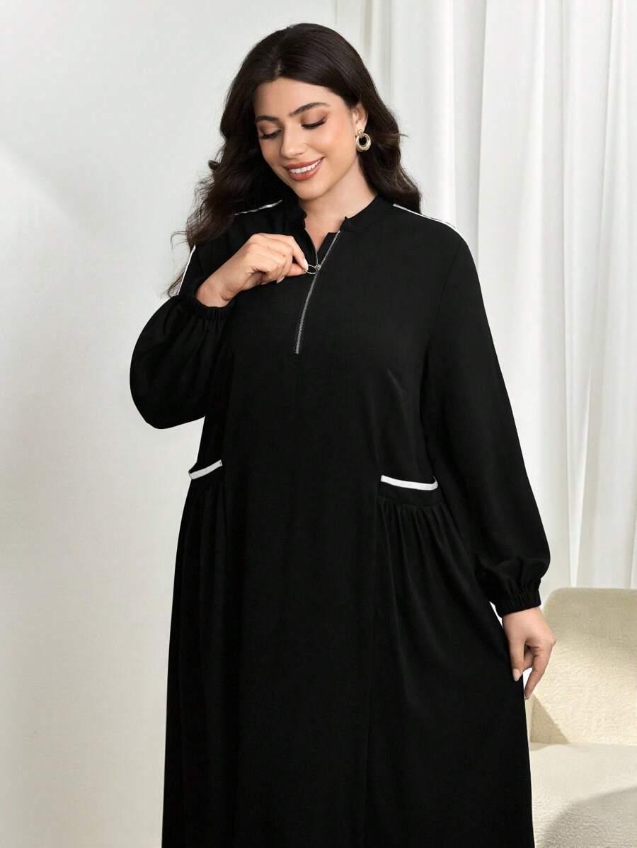 CZARNA MAXI SUKIENKA