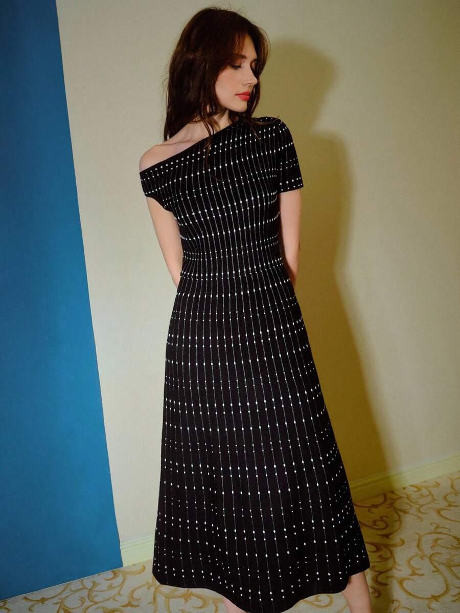 czarna maxi sukienka