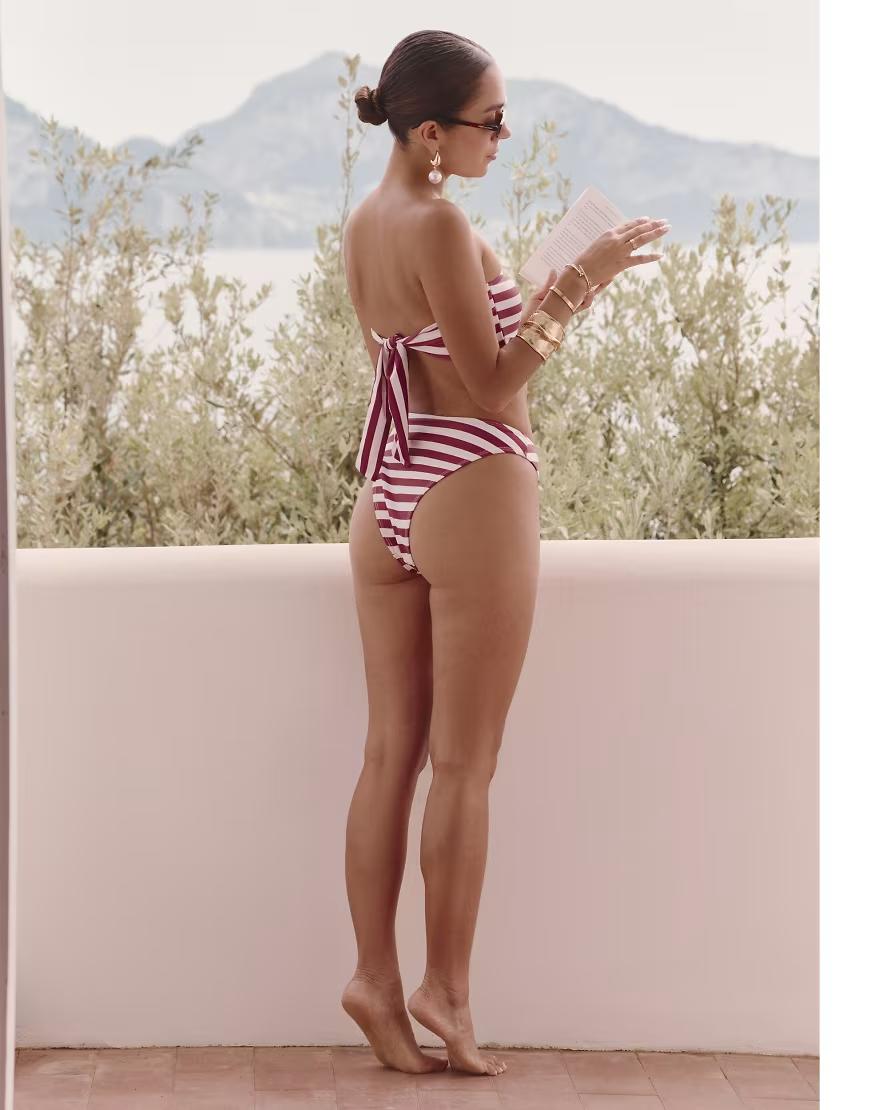 góra od bikini wzór paski
