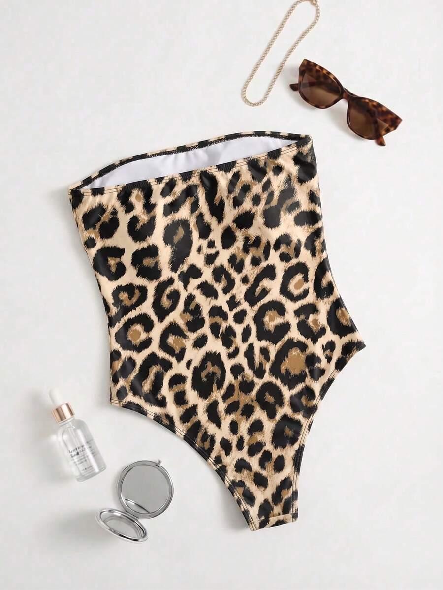 jednoczęściowy STRÓJ kąpielowy animal print