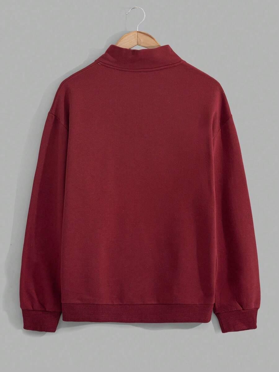 bordowa bluza zip