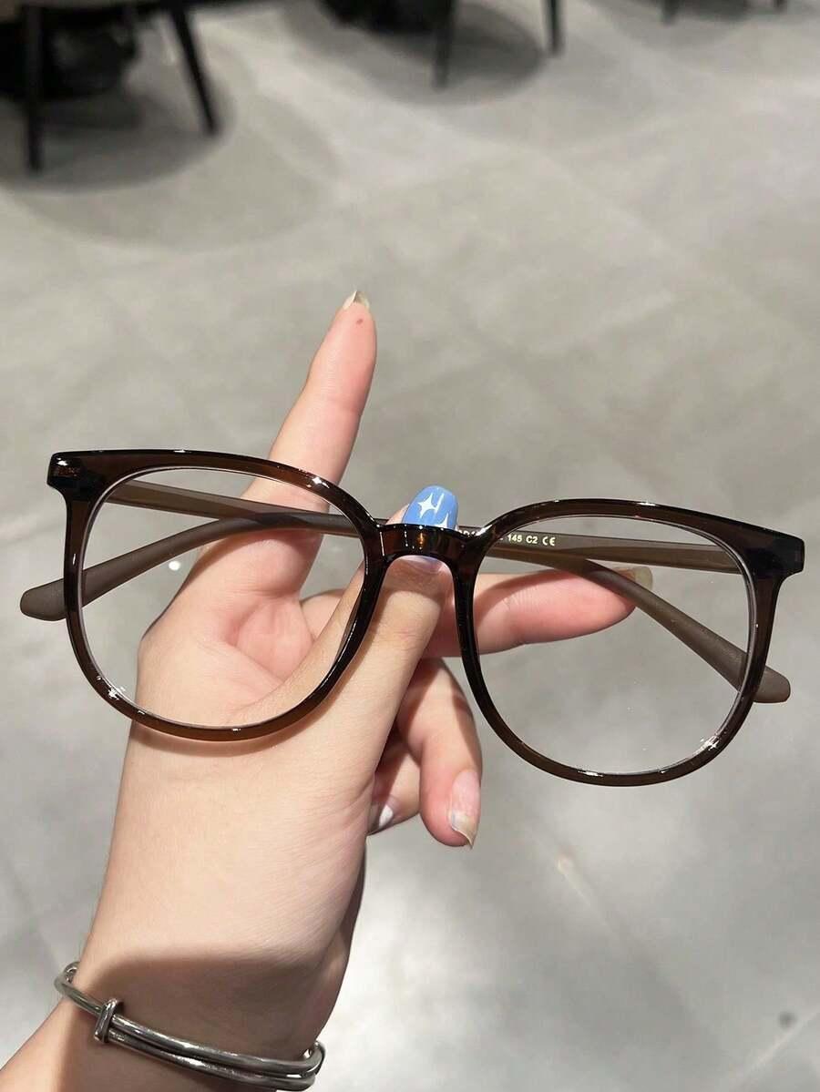 brązowe okulary zerówki 
