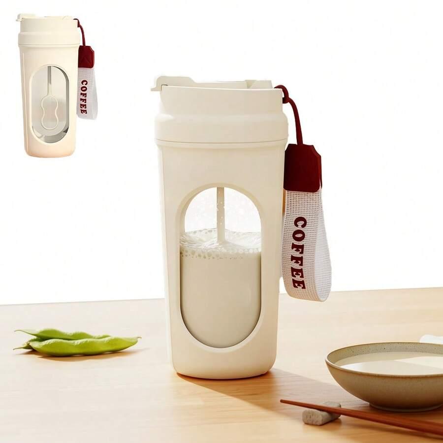 biały bidon z funkcją mieszania 450ml