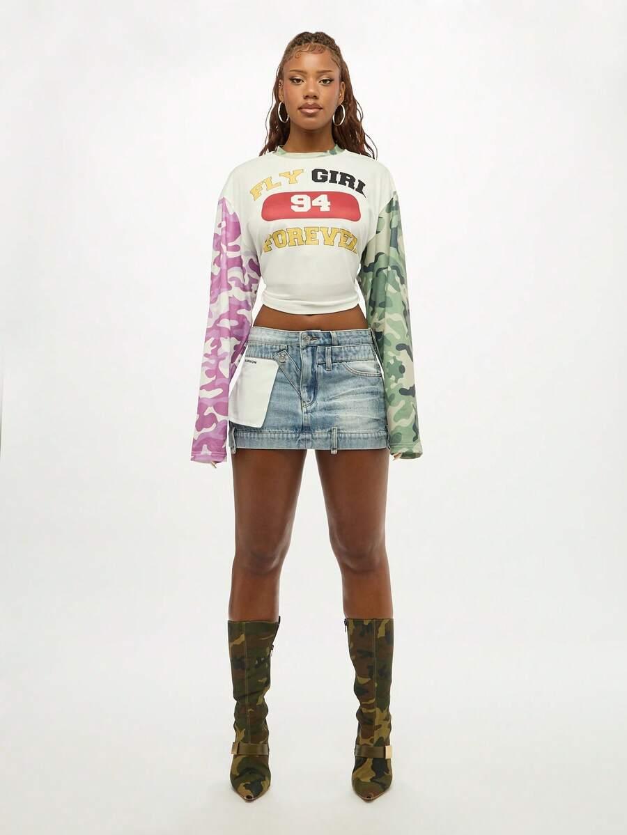 mini spódnica jeans