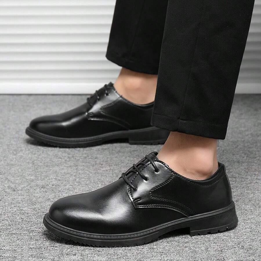 CZARNE BUTY IMITACJA SKÓRY
