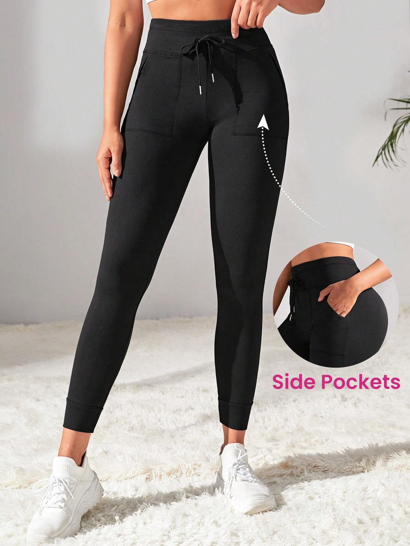 CZARNE LEGGINSY Z KIESZENIAMI