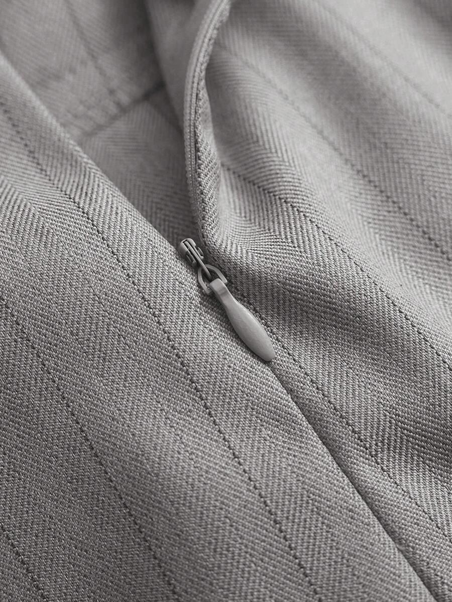 SZARE SPODENKI PASKI ZAMEK