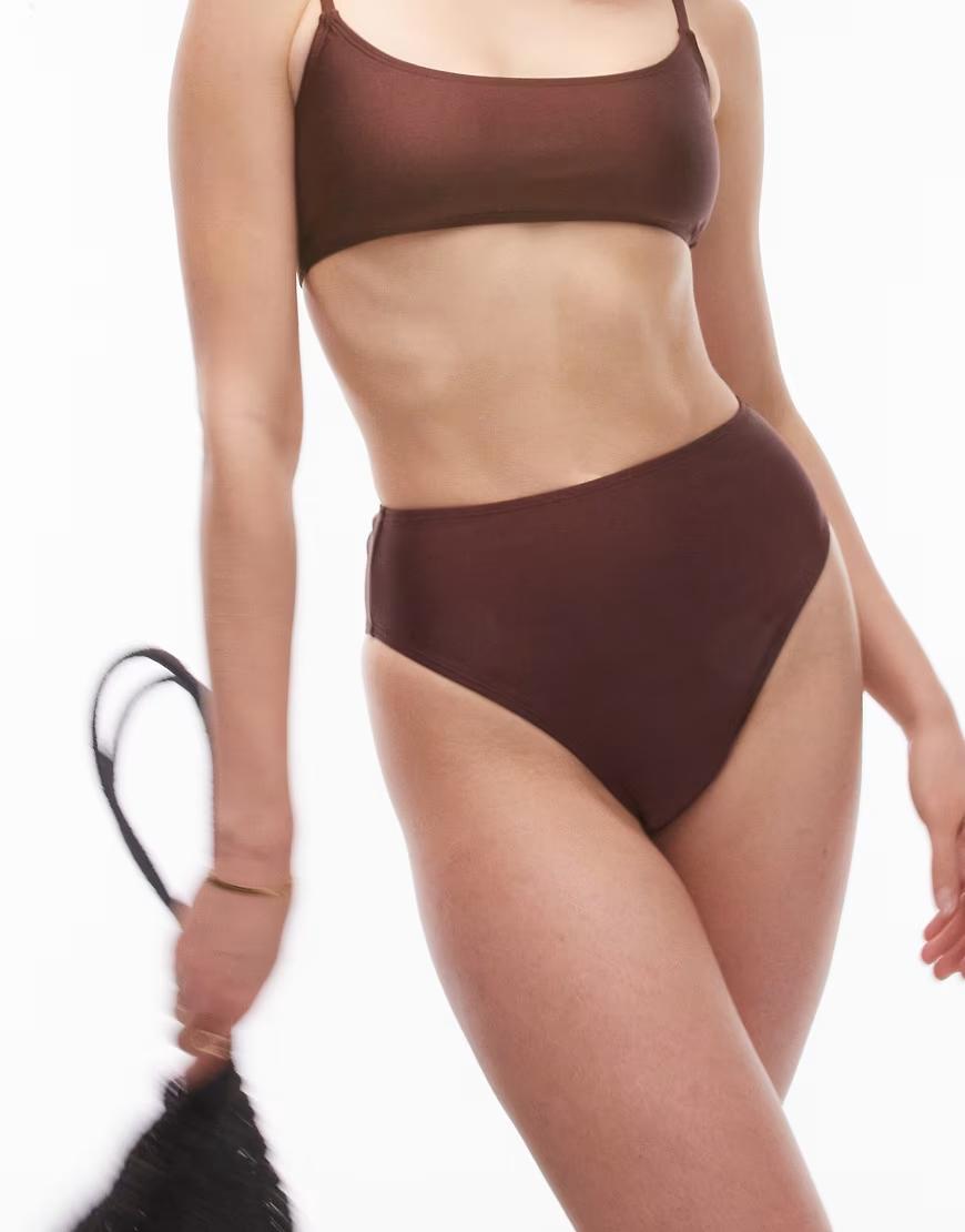 BRĄZOWY DÓŁ OD BIKINI