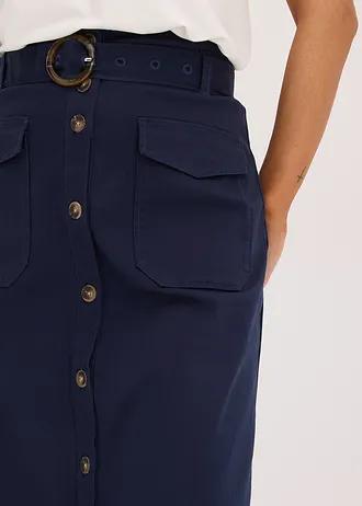 granatowa spódnica jeans 