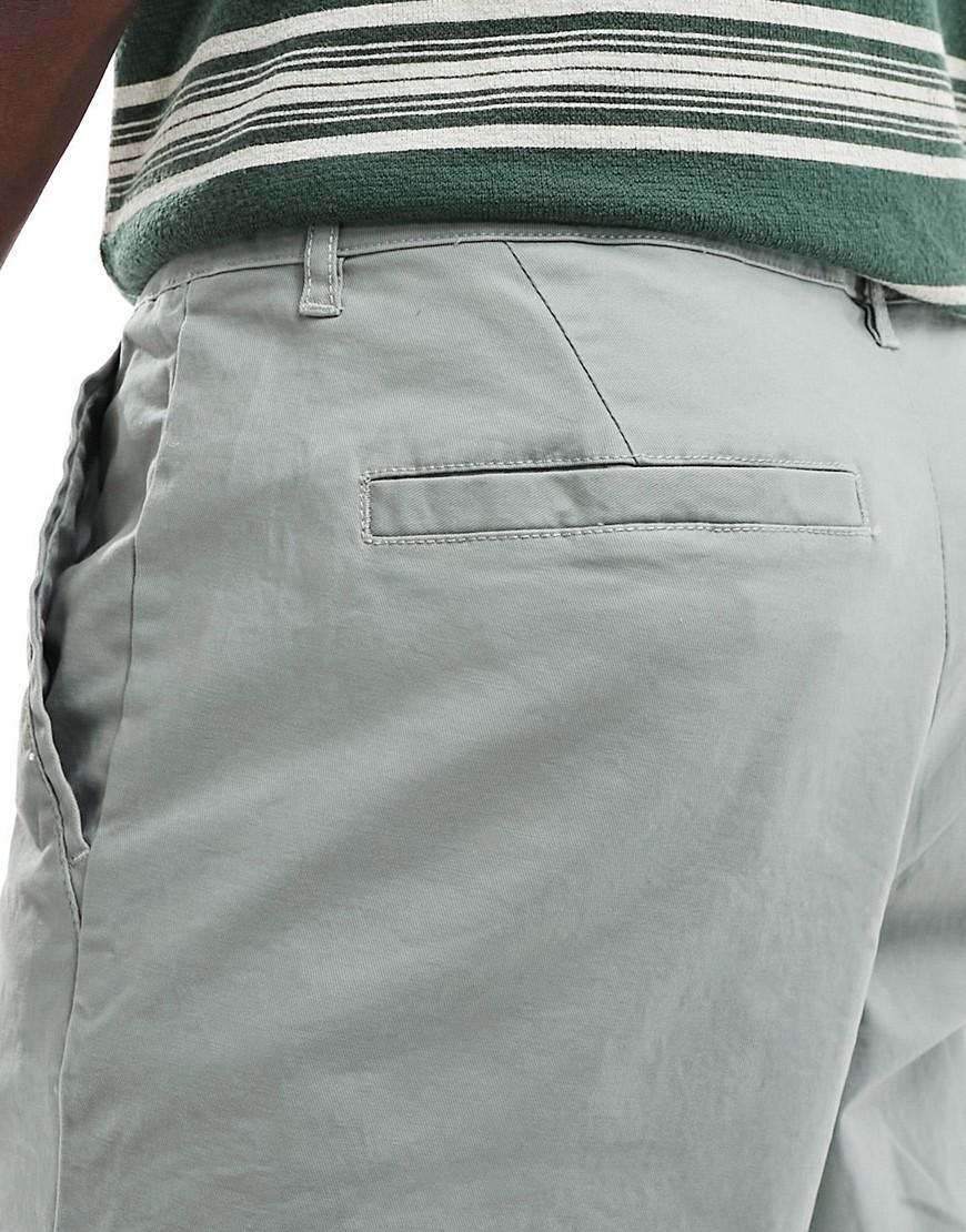 zielone proste spodnie rurki chino 