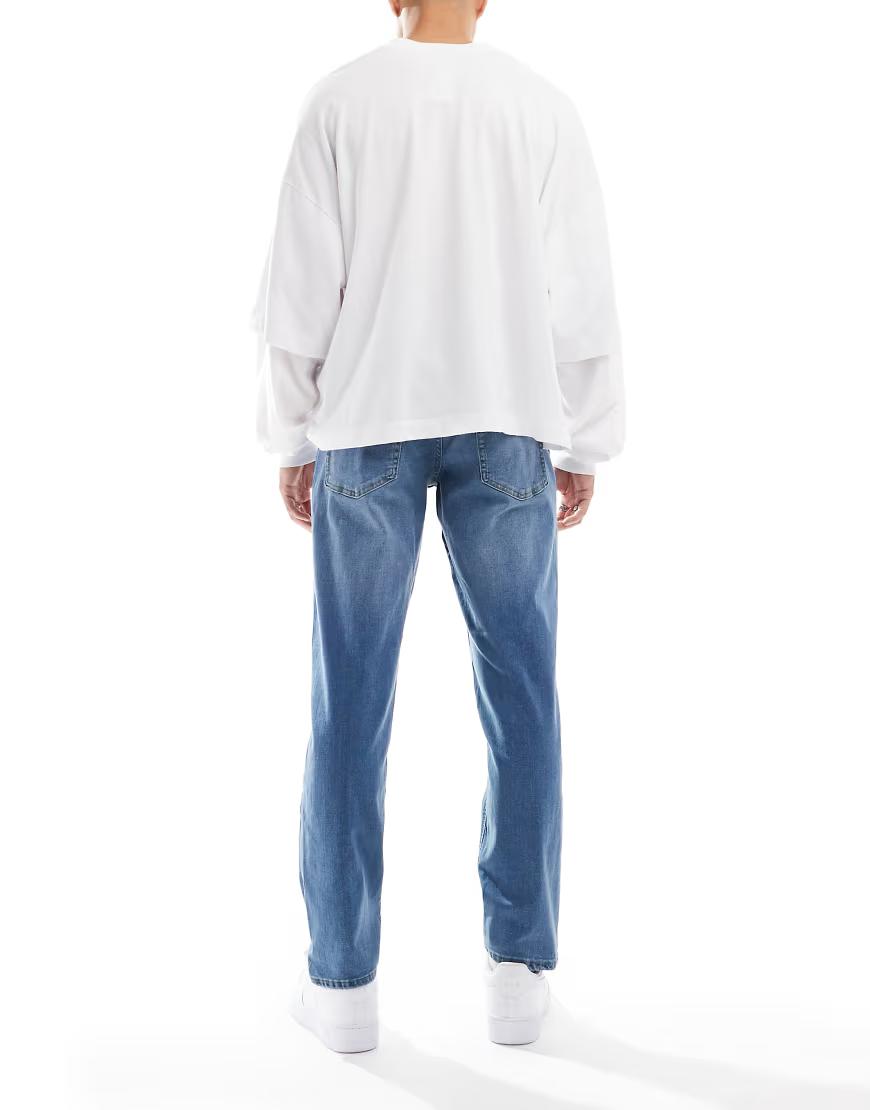 NIEBIESKIE SPODNIE JEANS ZAMEK