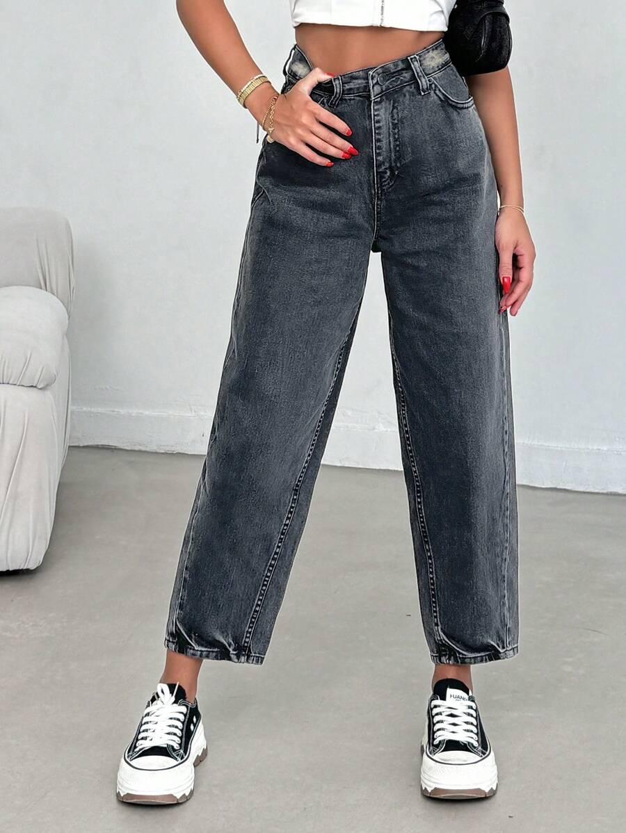 SPODNIE JEANS WYSOKI STAN