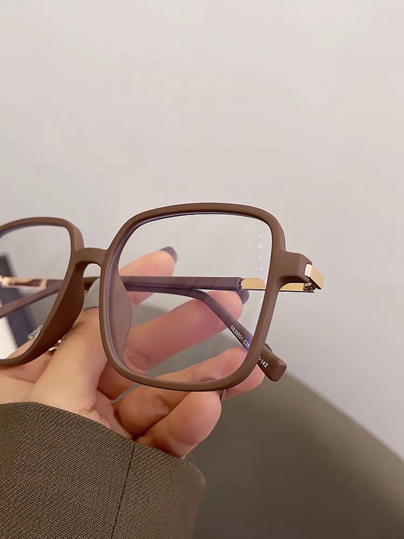 BRĄZOWE OKULARY ZERÓWKI