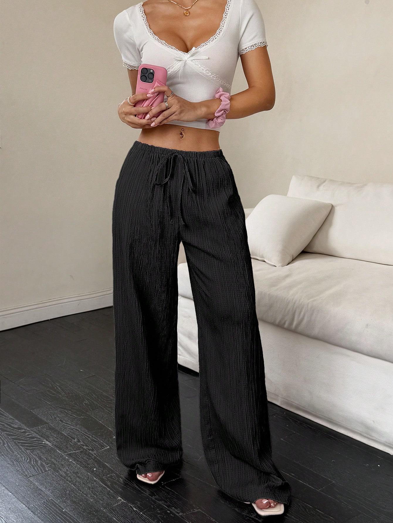 CZARNE SPODNIE CASUAL