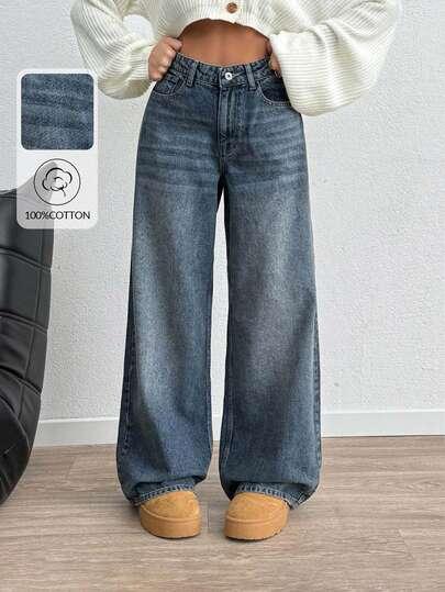 NIEBIESKIE SPODNIE JEANS