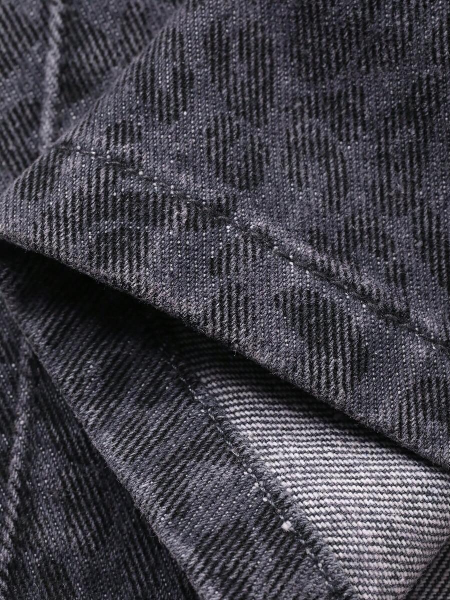spodnie jeans print