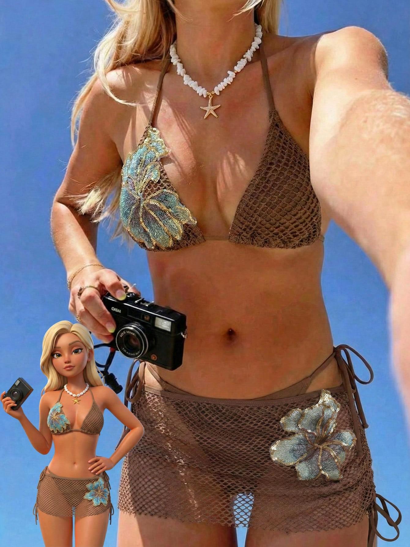 dół od bikini spódnica cekiny