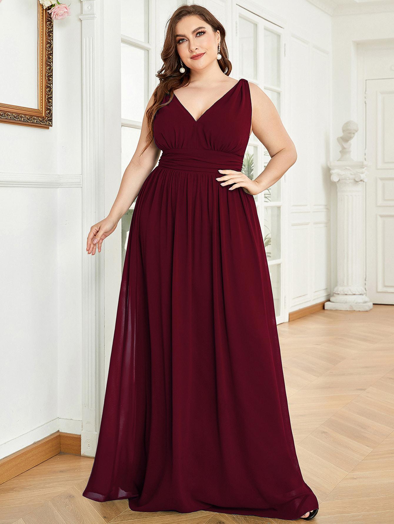 MAXI SUKIENKA V-NECK
