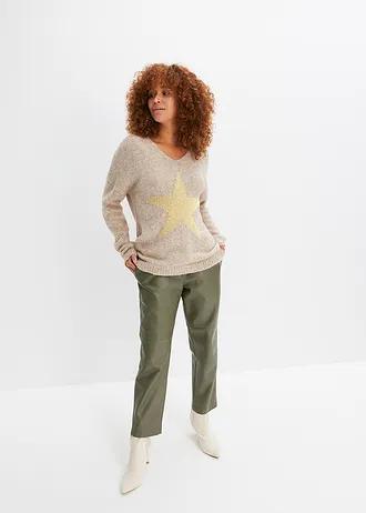 SWETRE V-NECK GWIAZDA