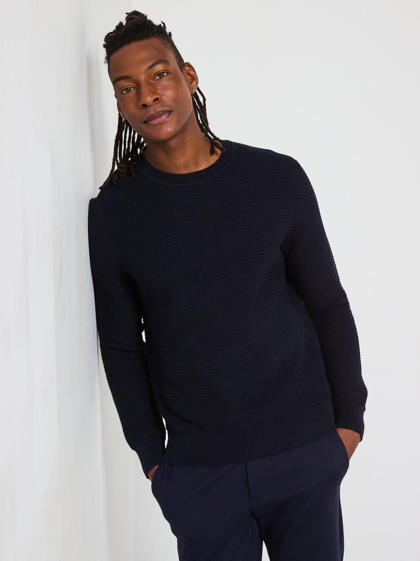 MANGO TEKSTUROWANY SWETER Z BAWEŁNY