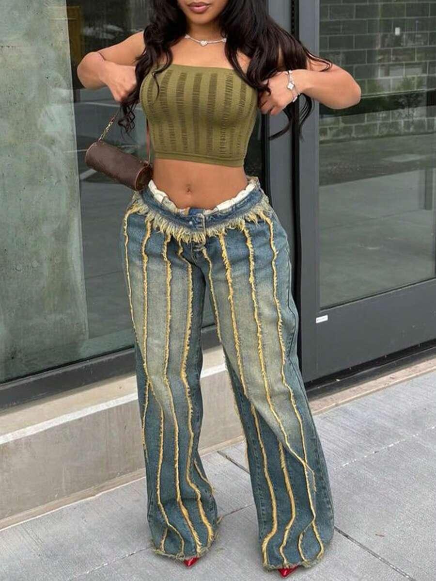NIEBIESKIE SPODNIE JEANS 