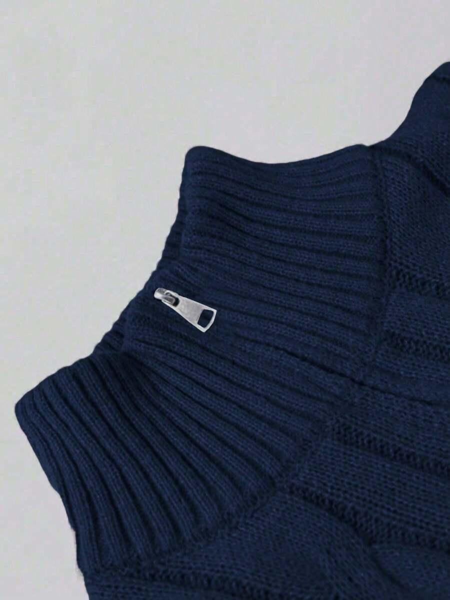 dzianinowy sweter długi rękaw