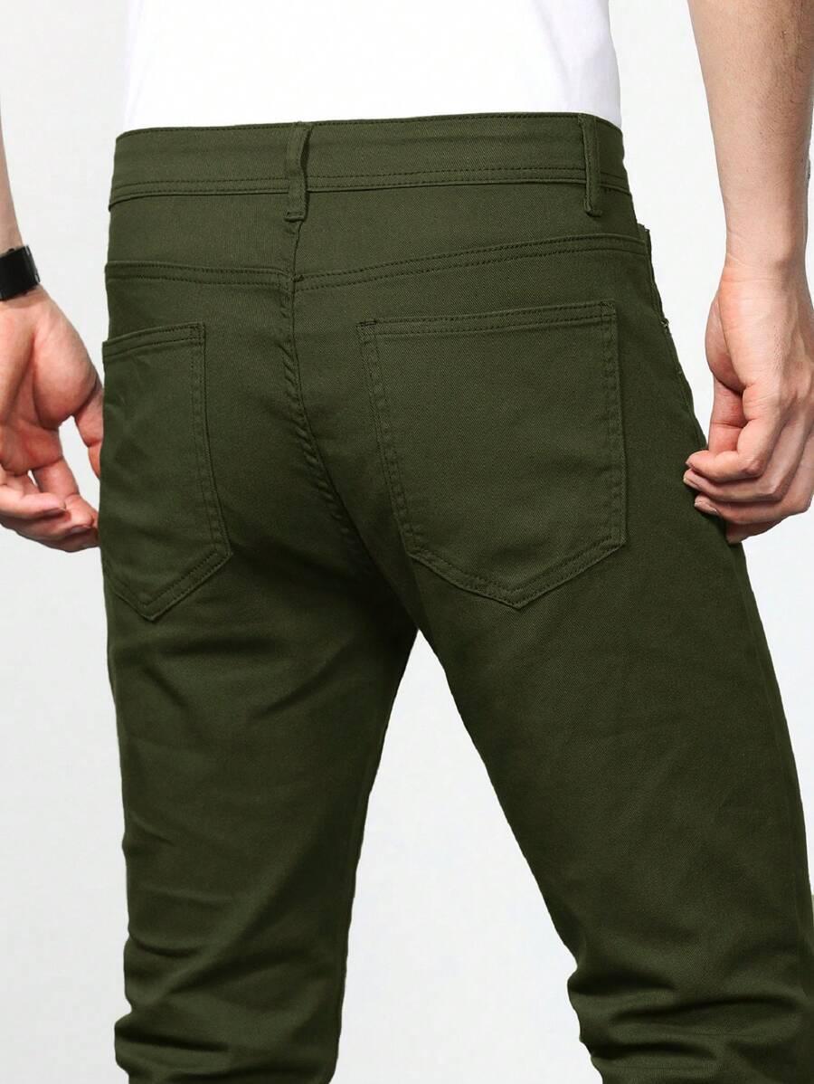 KHAKI SKINNY JEANS