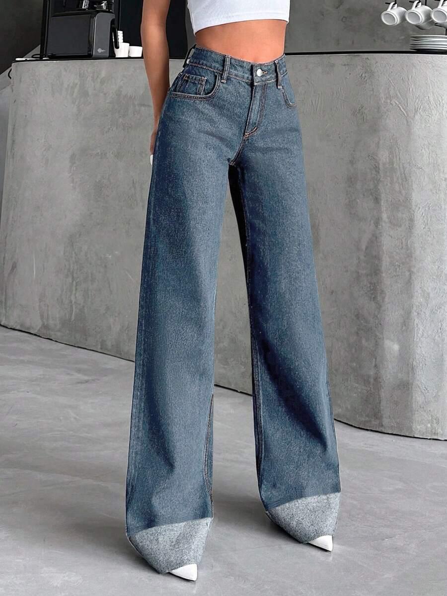 NIEBIESKIE SPODNIE JEANS